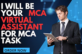 be your mca virtual assistant for all mca task