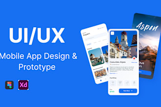 design mobile app wireframes and prototype in figma