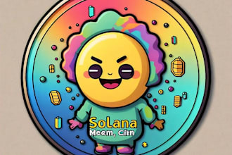 create solana meme coin, solana meme coin website, meme coin logo, solana token