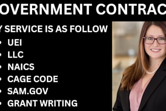 set up llc cage code sam gov uei and get you government contracts