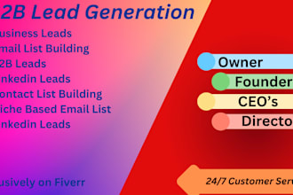 do targeted b2b lead generation and prospects list building