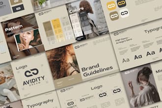 do your brand style guideline and minimalist logo design