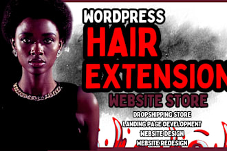 wordpress hair extension store dropshipping hair extension website hair website