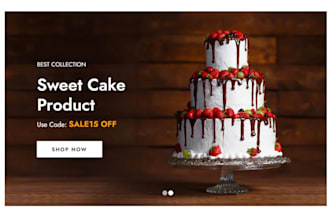 design wedding cake shopify store cake website bakery shopify store candy  store
