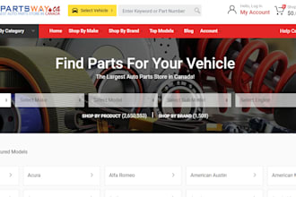 build auto parts automobile shopify store automotive car part dropshipping store