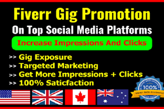 do promote your fiverr gig to get more audience