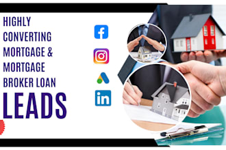 generate exclusive mortgage, mortgage broker landing page leads via ads funnel