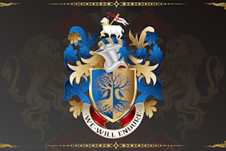 do luxury regal heraldic coat of arms,family crest,emblem logo