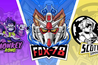 draw epic gaming logo for streamer