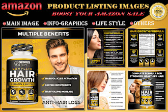 design amazon product listing images or photography editing