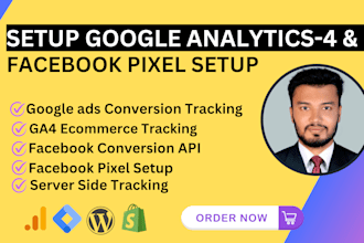 setup google analytics 4 facebook pixel conversion API ga4 server side tracking
