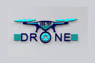 design high quality drone logo with unlimited revision