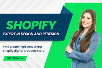 create high converting shopify digital products store