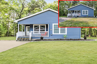do grass replacement of real estate images professionally