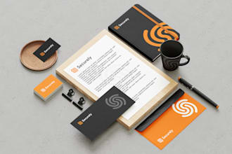 do brand style guides book corporate identity branding kit with trendy logo