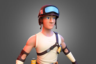 do a 3d cartoon stylized character modeling
