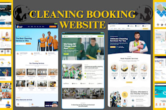 build cleaning service website with booking system, bookingkoala website