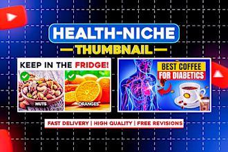 design most viral health and science niche youtube thumbnail