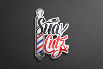 design a professional barber and barbershop logo