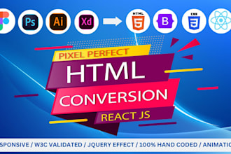 convert figma to react or nextjs landing page with tailwindcss