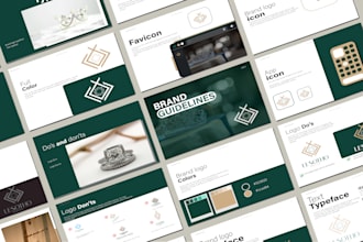 design business logo and brand identity kit with brand style guidelines
