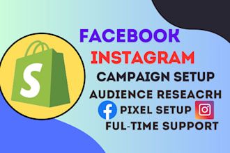 do facebook ads, instagram ads, shopify ads campaign