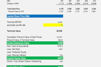 do financial analysis, financial model, projections, dcf, ratio, npv, wacc, irr