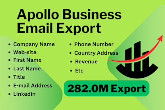 do apollo b2b lead generation export and industry lead scraping