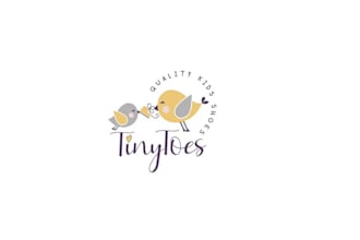 create attractive kids shoes store logo