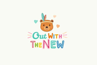 design exciting children online store logo