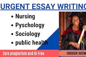 do nursing,healthcare, public health and sociology projects
