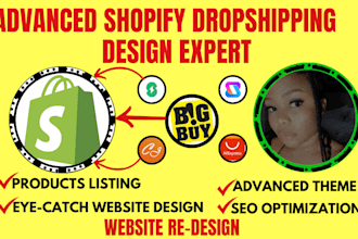 build shopify store shopify dropshipping store ecommerce website via doba bigbuy