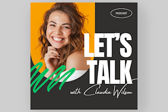 design professional podcast cover arts