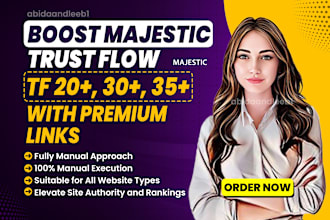 increase trust flow tf upto 35 by dofollow SEO backlinks