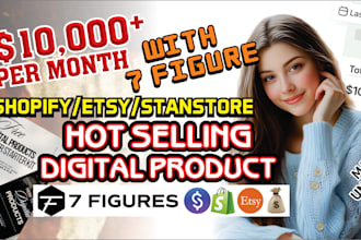 shopify digital product, passive sales stanstore digital products, esty seo shop
