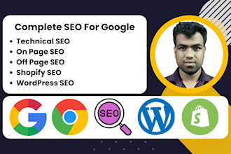 do on page SEO for wordpress and shopify website