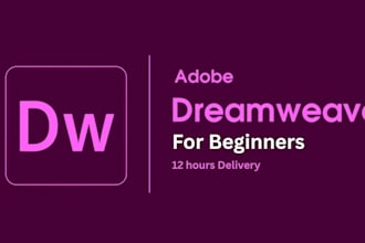 do beginner dreamweaver web design and complete website