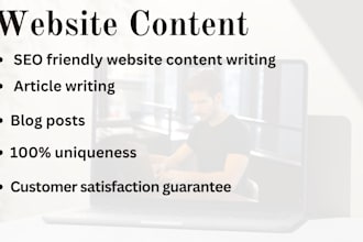 write a professional SEO content for your landing page