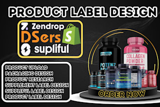 sellvia supliful, supplement label design add winning product via zendrop, dsers