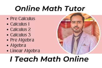 be your math tutor for calculus 1 calculus 2 calculus 3 and linear algebra