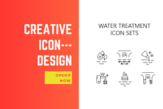 design a creative, simple, svg custom icon set for you