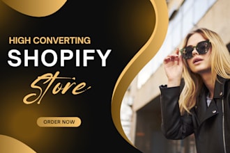 design dropshipping shopify website and shopify store design