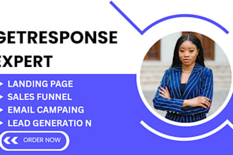 getresponse landing page, website, sales funnel, mailchimp email campaign aweber
