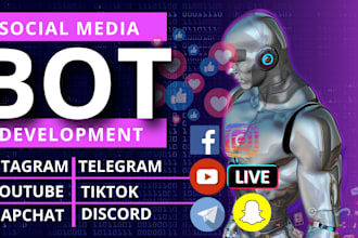 do automated social media bot youtube bot tiktok  bot instagram bot