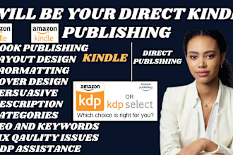 format, publish, promote your book on amazon and kindle KDP
