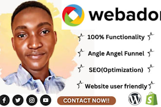 do webador store, webador website design or godaddy website and promotion
