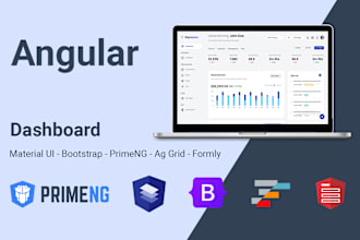 develop or fix angular dashboard application