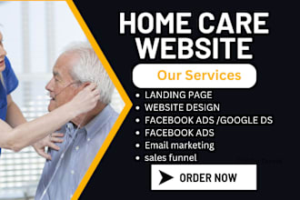 design medical, healthcare, home care dental, clinic website
