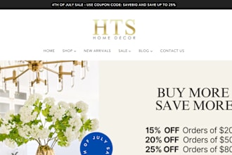 build home decor shopify store furniture store interior design store website