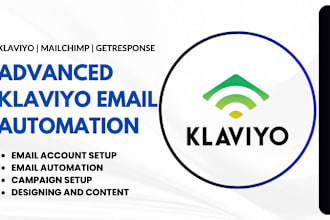 design and build mailchimp or klaviyo email campaigns and automations